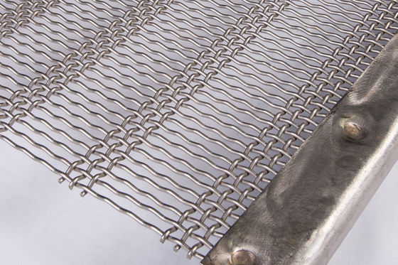 Włókno z stali węglowej Woven Mining Screen Mesh 1,25-4mm Wire Diameter