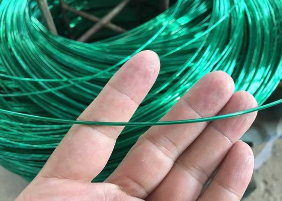 Drut Gi Wire powlekany żółto-zielonym PVC 4 mm Drut stalowy powlekany tworzywem sztucznym