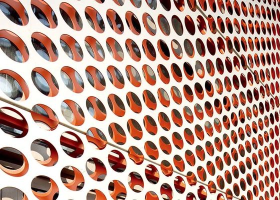 Perforowana blacha aluminiowa, aluminiowy perforowany panel metalowy Lekki nadaje się do dekoracji architektonicznych