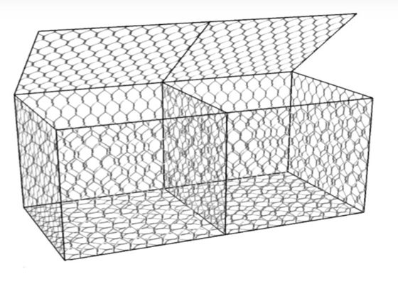 60 × 80mm Woven Gabion Baskets 1mx1mx1m Drut dla większej pojemności ładunkowej i trwałości