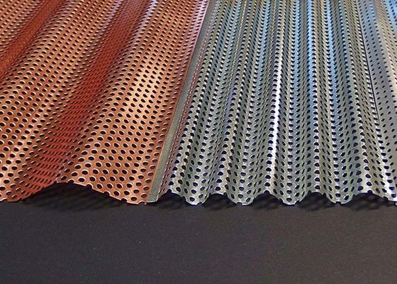 Faliste perforowane panele metalowe Dostosowane dowolne wzory do architektonicznych paneli metalowych