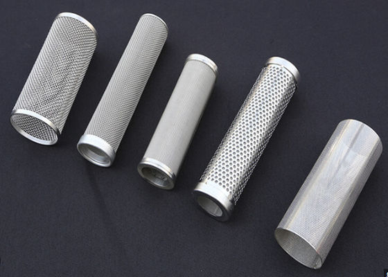 Łatwo czyszczyć sieć drutową Filtr cylinder Wysokiej odporności na temperaturę w petrochemicznej
