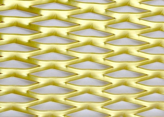 Srebro Aluminium Diament Dziura Dekoracyjna Rozszerzona sieć metalowa dla architektury i przemysłu