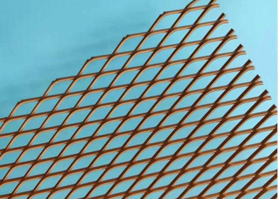 Anodowane aluminium siatka cięto-ciągniona 10x20mm sufit podwieszany