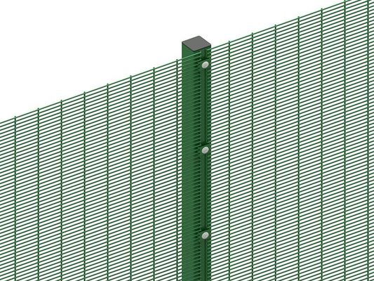 80 × 80mm 358 Ogrodzenie wysokiej bezpieczeństwa Gorąco zanurzony galwanizowany drut + Pvc malowany sztywny