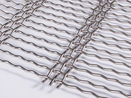 Włókno z stali węglowej Woven Mining Screen Mesh 1,25-4mm Wire Diameter