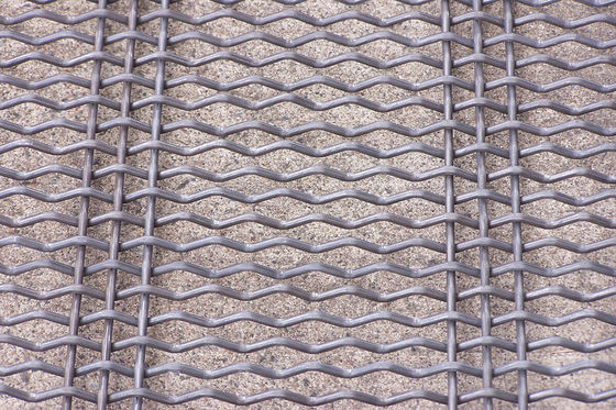Włókno z stali węglowej Woven Mining Screen Mesh 1,25-4mm Wire Diameter