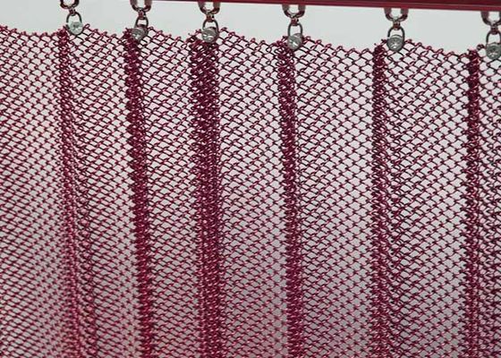 1.0 mm Średnica drutu Aluminiowy metalowy zwoje draperia zasłona wnętrze dekoracyjna siatka dla domów i hoteli
