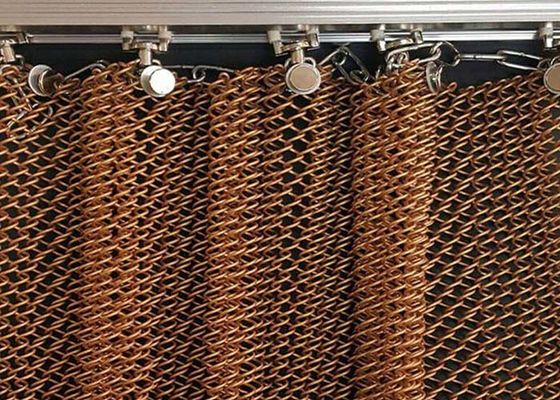 1.0 mm Włókno metalowe zwojowe zasłony draperskie