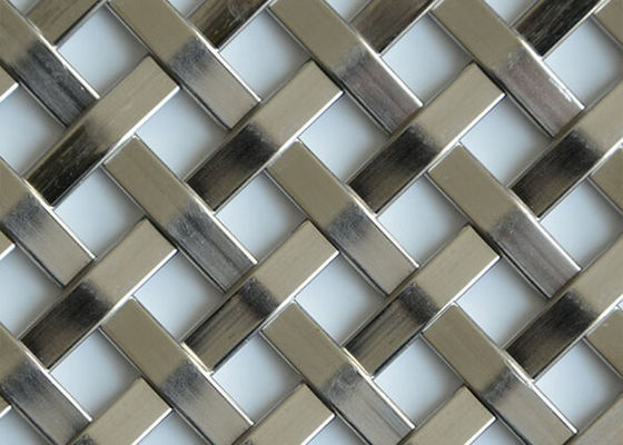 Brązowe dekoracyjne metalowe architektoniczne siatki z włókien włókiennych