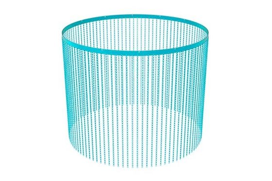 Ekran muchowy łańcucha aluminiowego do drzwi lub okien