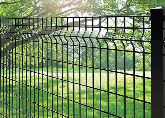 Ogrodzenie zabezpieczające 50 × 100 mm 3D Ogrodzenie z drutu metalowego 5 mm z kwadratowym słupkiem