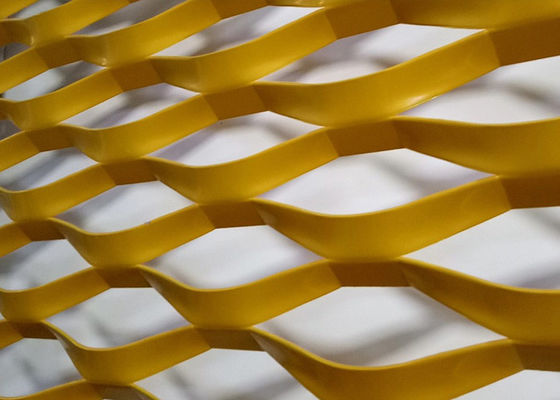 Powłoka powlekana aluminiowa sieć metalowa rozszerzona do fasady okładzin budowlanych